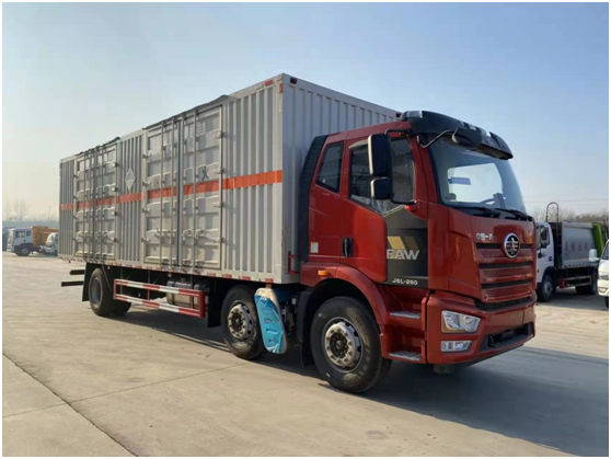 6X2束缚J6L厢式运输车